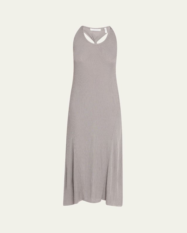 Twist-Back Ribbed Tank Dress